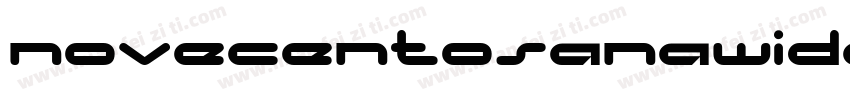 Novecentosanawide No字体转换